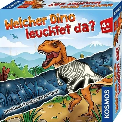 Abbildung von KOSMOS 680701 Welcher Dino leuchtet da? Memo Spiel, im Dunkeln, Kinder Spiel ab 4 Jahre für 2 Spieler, Geburtstagsgeschenk, lustiges Gesellschaftsspiel nicht nur Dinosaurier Fans