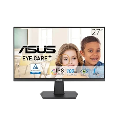 Abbildung von ASUS Eye Care VA27EHF 27 Zoll Full HD Monitor Rahmenlos, Flicker Free, Blaulichtfilter, Adaptive Sync 1ms MPRT, 100 Hz, 16:9 IPS Panel, 1920x1080 HDMI