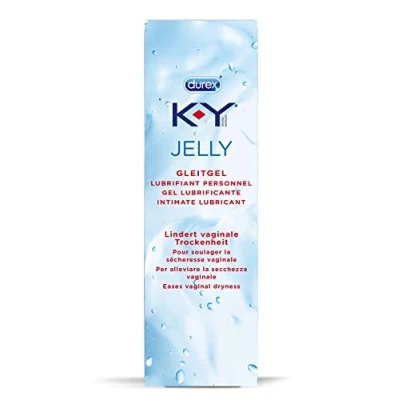 Abbildung von K Y Jelly Gleitgel Mildes Gleitmittel auf Wasserbasis, lindert vaginale Trockenheit Leicht abwaschbar &amp; parfümfrei 50 ml