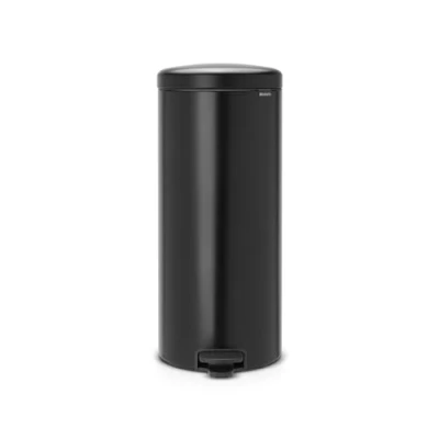 Abbildung von Brabantia Treteimer mit Inneneimer aus Kunststoff, Stahl, Matt Schwarz, 30L