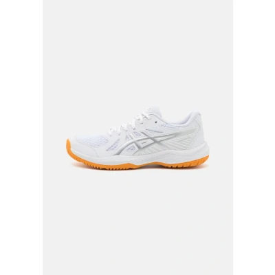 Abbildung von Asics Upcourt 6 Multicourt Tennisschuh, Damen, Größe: 38, White/blue coast Schuhe