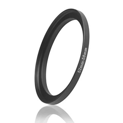 Abbildung von Ares Foto® Step Up Filteradapter Adapter Ring. CNC gefrästes Aluminium. Kompatibel mit Objektiven Aller Hersteller: Canon Sony Nikon Fujifilm Olympus Pentax Leica Tamron Sigma (52mm 58mm)