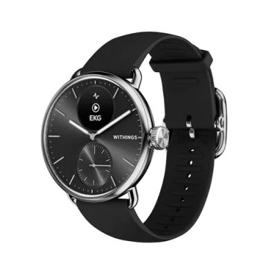 Abbildung von WITHINGS ScanWatch 2 Connected Healthwatch, Herren Damen, EKG Elektrokardiogramm, SpO2, Temperatur, Schlaftracking, Atemwegsgesundheit, Aktivitäten, Kalorien, Wasserdicht, 30Tage Akku, Android iOS
