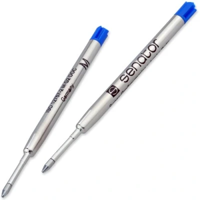 Abbildung von Senator G2 M blau Kugelschreibermine 2er Set Metall Großraummine Farbe: Strichbreite: 1,0 mm Parker Typ M, ISO 12757 2 dokumentenecht (140 9 2BL)