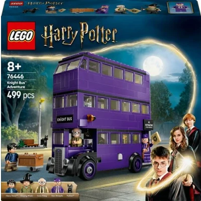 Abbildung von LEGO Harry Potter Abenteuer mit dem Fahrenden Ritter, Bauset 5 Minifiguren inkl. Ernie Prang, Stan Shunpike &amp; Padfoot, Bus Spielzeug für Fans der Zauberwelt, Jungen und Mädchen ab 8 Jahren 76446