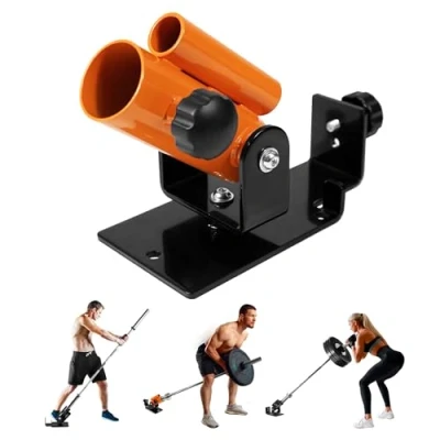 Abbildung von Yes4All SJXD Deluxe T Bar Row Platform Full 360 Swivel &amp; Easy to Install Fits 1&quot; Standard and 2&quot; Olympic Bars, Orange, 2.5 cm 5
