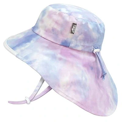 Abbildung von Jan &amp; Jul Summer Swim Sun Hat for Toddler Kids 100% Cotton (L: 2 5 Years, Candy Tie Dye)