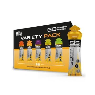 Abbildung von Science in Sport GO High Carb Isotonic Energy Gel 35 x 60ml Gemischt Vegan, isotonische Formulierung mit 22g Kohlenhydraten, Guter Energielieferant, Optimale Alternative für Getränke