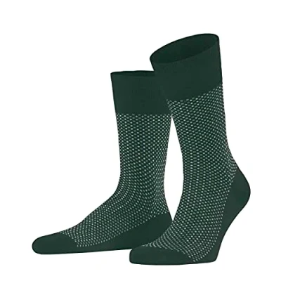 Abbildung von FALKE Herren Socken Uptown Tie M So Baumwolle gemustert 1 Paar, Grün Hunter Green 7441, 39 40