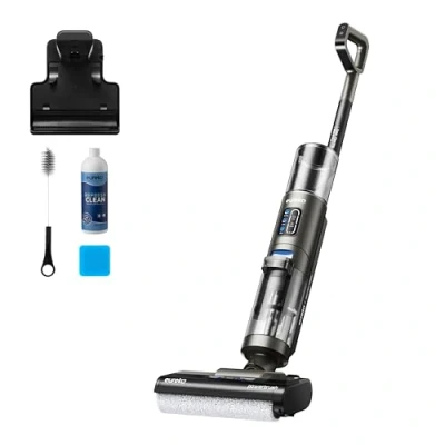 Abbildung von Eureka Rapidwash NEW430 Kabelloser Nass Trockensauger, Staubsauger mit Wischfunktion für mehrere Oberflächen, Tierhaare,LED Display,Selbstreinigungs und Trockenfunktion, Sprachnavigation