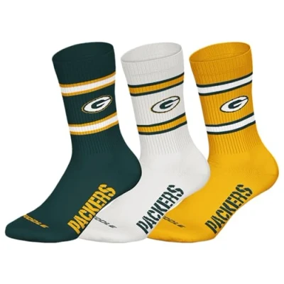 Abbildung von NFL GREEN BAY PACKERS 3pk Crew Socks GRN/WHT/YEL 43/46