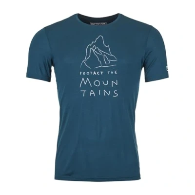Abbildung von ORTOVOX 150 COOL MTN Protector T Shirt, Herren, Petrol Blue, XL