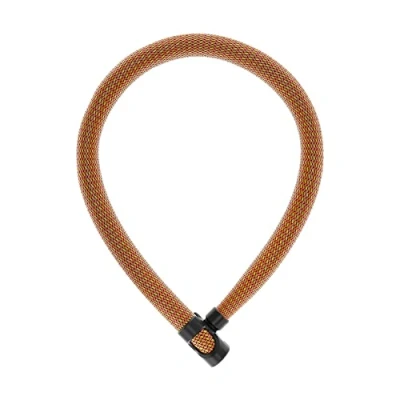 Abbildung von ABUS Kettenschloss IVERA Chain 7210 Fahrradschloss mit hochflexibler IvyTex Kunstfaserummantelung Sicherheitslevel 8 85 cm Orange