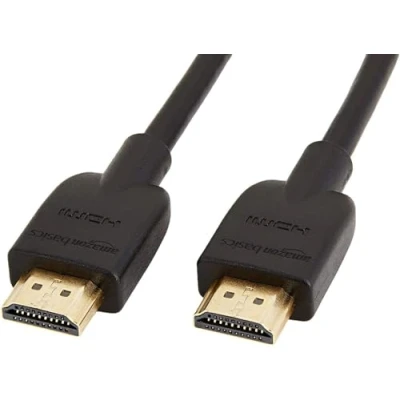 Abbildung von Amazon Basics 4K HDMI Kabel, 0.9 m, 18 Gbit/s Highspeed mit Ethernet, 4K@60Hz, 2160p, 2 Stück, Schwarz