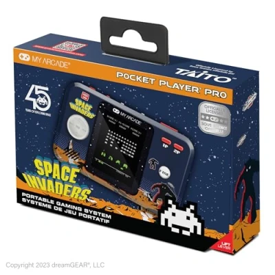 Abbildung von My Arcade Space Invaders Pocket Player Pro tragbares Spielsystem