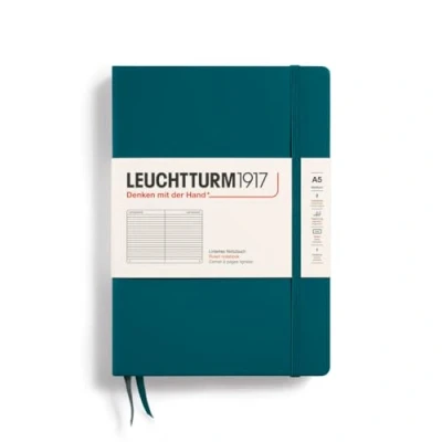 Abbildung von LEUCHTTURM1917 359692 Notizbuch Medium (A5) Hardcover, 251 nummerierte Seiten, liniert, Pacific Green