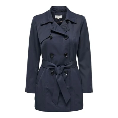 Abbildung von ONLY Onlvalerie Trenchcoat, Damen, Größe: Small, Night sky