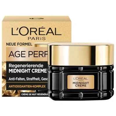 Abbildung von L&#039;Oréal Paris Regenerierende Creme, Age Perfect Zell Renaissance Midnight, Anti Aging Gesichtspflege, Straffheit und weniger Falten, Für alle Hauttypen, Mit Vitamin E Neohesperidin, 50 ml