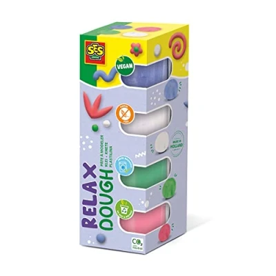 Abbildung von SES Creative 00514 Feel Good Knete Relax (4x90gr), Mehrfarbig, S