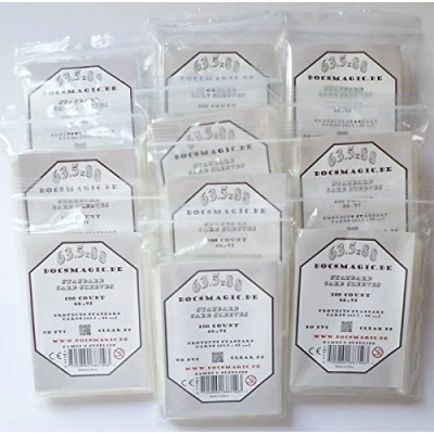 Abbildung von docsmagic.de 1.000 Card Game Sleeves Klar Clear 10 Packs 63,5 x 88 Standard 66 91