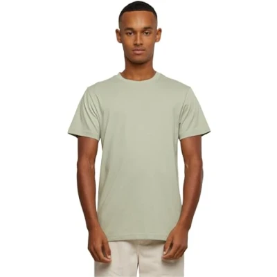 Abbildung von Build Your Brand Herren T Shirt Round Neck, Basic für Männer, Rundhalsausschnitt, Baumwolle