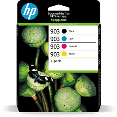 Abbildung von HP 903 (6ZC73AE) Multipack Original Druckerpatronen 1xBlau, 1xRot, 1xGelb, 1xSchwarz für OfficeJet 6950, 6951 Pro 6960, 6970, 6974