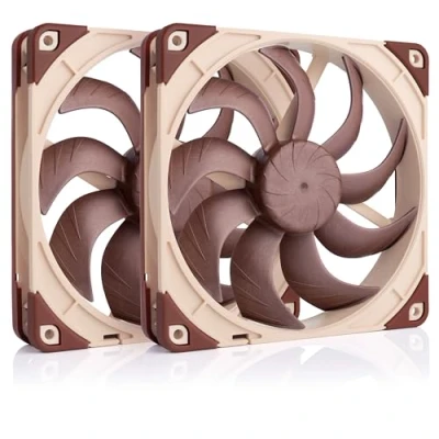 Abbildung von Noctua NF A14x25 G2 PWM Sx2 PP, Doppellüfter Set für Push Pull und Side by Anwendungen (Braun)