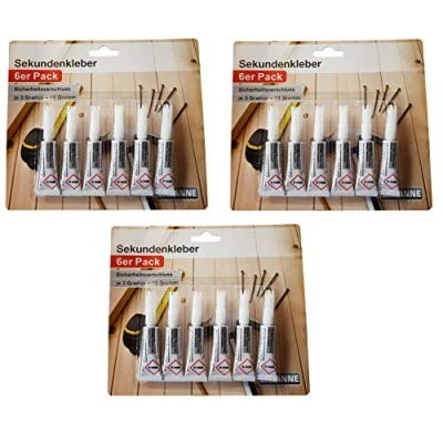 Abbildung von 18 x Sekundenkleber EXTRA STARK Alleskleber Schnellkleber universal 100g/14,80
