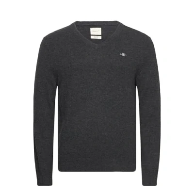 Abbildung von GANT V NECK Strickpullover, Herren, Größe: XL, Dark charcoal melange