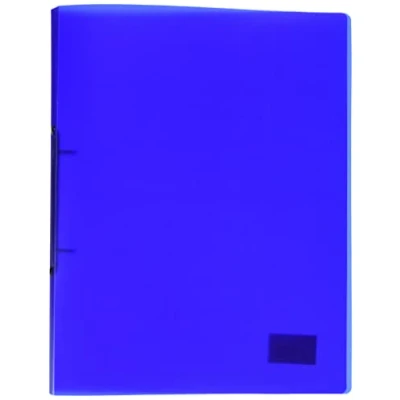 Abbildung von Kangaro Ringbuch Transparant Blau (PP, DIN A4, 2 Ringe 16mm O Mechanik, Rücken 20mm)