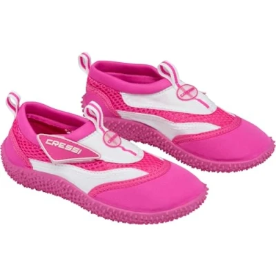 Abbildung von Cressi Coral Jr Kinder Badeschuhe für Pool und Strand, Mehrfarbig (Rosa/Weiß), 32 EU