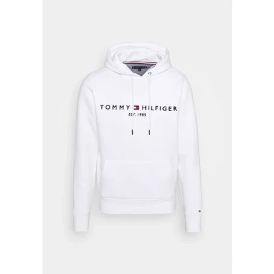 Abbildung von Tommy Hilfiger LOGO Hoody Kapuzenpullover, Herren, Größe: Small, White