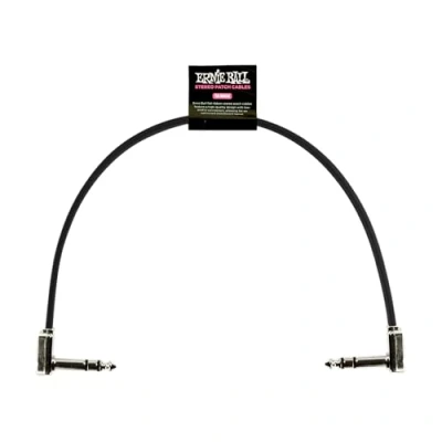Abbildung von Ernie Ball 12&quot; Single Flat Ribbon Stereo Patch Cable Black