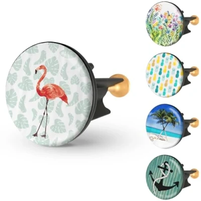 Abbildung von Arteneur Waschbeckenstöpsel 40mm Flamingo Edelstahl Excenterstopfen mit extra Schwerer Messingschraube für stabilen Halt Universeller Abflussstopfen Waschbecken