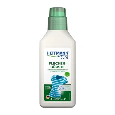 Abbildung von HEITMANN pure Fleckenbürste Veganer Flecklöser mit praktischem Bürstenkopf Ideal für Kragen und Manschetten 250 ml