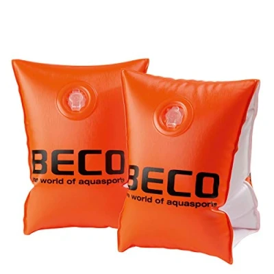 Abbildung von Beco 9703 Schwimmflügel mit Doppelkammersystem, Schwimmhilfe für Kleinkinder von 2 bis 6 Jahren, 15 30 kg, Orange, TÜV und GS geprüft