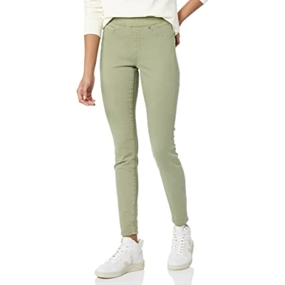 Abbildung von Amazon Essentials Damen Pull On Stretch Jeggings Mit Mittelhohem Bund (In Übergrößen Erhältlich), Helles Salbeigrün, 42