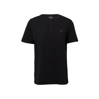 Abbildung von s.Oliver Henley Tshirt basic, Herren, Größe: XL, Schwarz