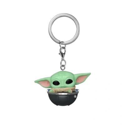 Abbildung von Funko Pop! Keychain: Star Wars: The Mandalorian S9 Grogu (The Child, Baby Yoda) Neuartiger Schlüsselanhänger Vinyl Minifigur Zum Sammeln Strumpffüller Geschenkidee Offizielle Handelswaren