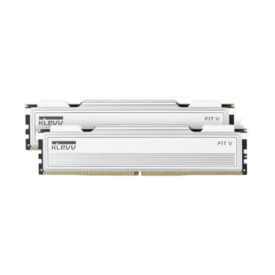 Abbildung von KLEVV FIT V 32GB (2x16GB) DDR5 Gaming RAM 6000MH/z PC5 48000 Unbuffered Non ECC 1,35V CL28 Speicher Kit — Spiele schneller mit Ultra niedrigem