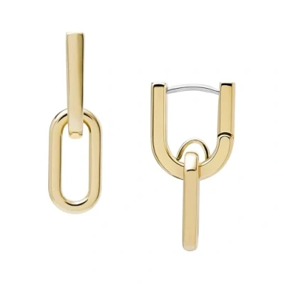 Abbildung von Fossil Heritage JF04780710 Boucles d&#039;oreilles en Acier inoxydable Doré, Taille Unique, inoxydable, Pas de gemme