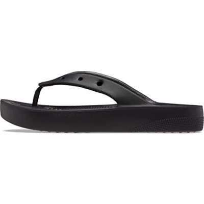 Abbildung von Crocs Classic Platform FLIP Badezehentrenner, Damen, Größe: 36/37, Black Schuhe