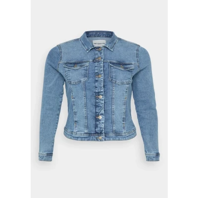 Abbildung von ONLY CARMAKOMA Damen CARWESPA LS Jacket DNM NOOS Jacke, Light Blue Denim, 48