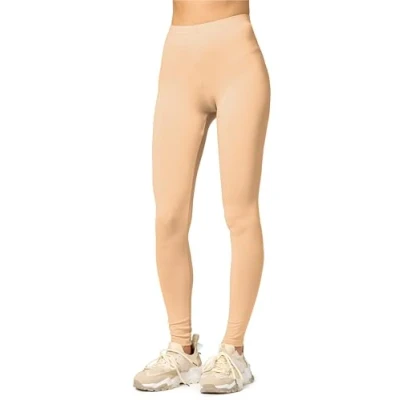 Abbildung von Merry Style Damen Lange Leggings aus Viskose MS10 143 (Nude, M)
