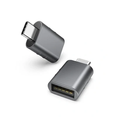 Abbildung von Syntech USB C auf Adapter (2 Stück) 3.0 Female Handy OTG Adapter, Thunderbolt 4/3 Kompatibel mit iPhone 16 Pro Max MacBook Air 2023 iPad Mini iMac Surface und mehr