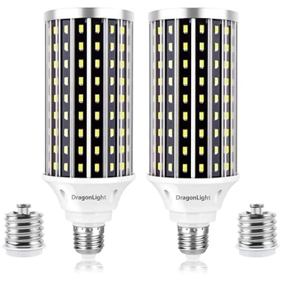 Abbildung von DragonLight 50W Superhelle Mais Licht LED Glühbirnen(Ersetzt 350Watt) E27/E40 Edison Lampe 6000K Kaltweiß 5000 Lumens für Gewerblichen Bereich Beleuchtung Garage Werkstatt Büro Hof(2er Pack)