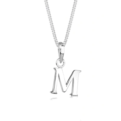 Abbildung von Elli Letter M Chain Halskette, Damen, Größe: 45, Silber