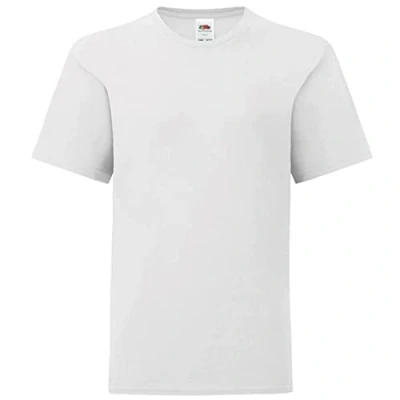 Abbildung von Fruit of the Loom Jungen T Shirt, Weiß, 9 11 Jahre (140)
