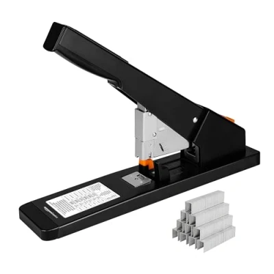 Abbildung von Amazon Basics Profi Heftgerät, 210 Blatt, Schwarz