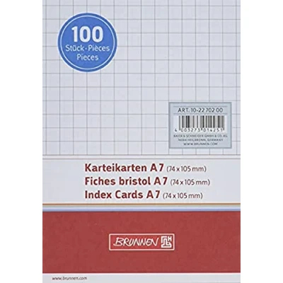 Abbildung von Karteikarte A7 kar ws 100St